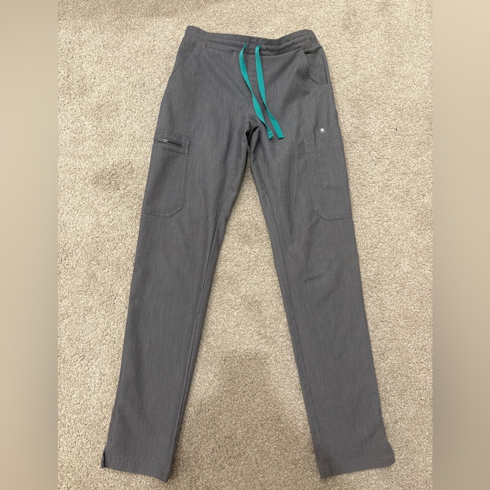 Women’s XXS Figs Yola Skinny Gray Scub Pants